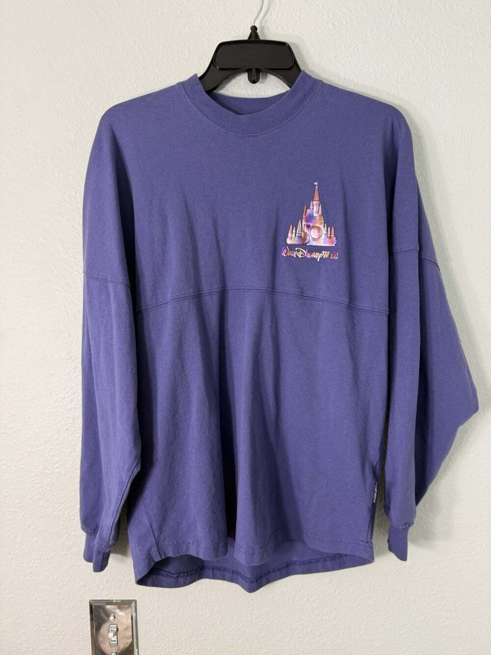 Walt Disney World 50th Anniversary Spirit Jersey Women’s Purple Long Sleeve XS